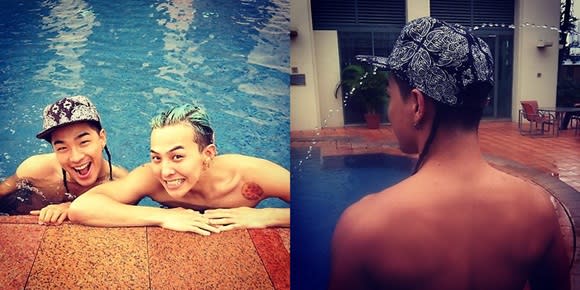 G-Dragon reveals TaeYang's new hair style