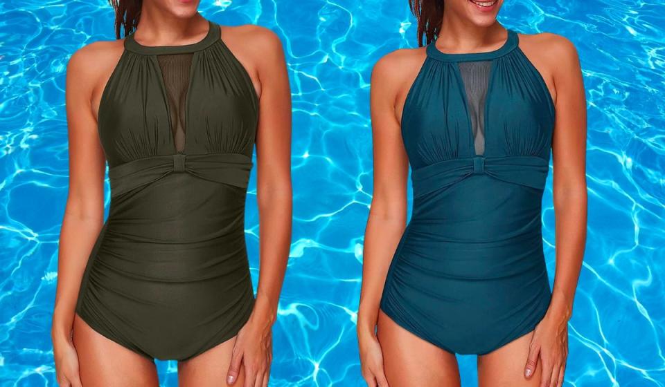 Tummy control swimsuit from Amazon