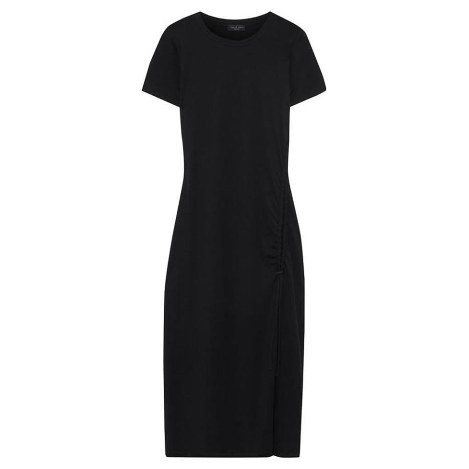 28) Ina Ruched Jersey Midi Dress