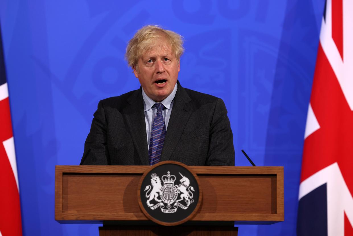 Boris Johnson will face a Tory revolt in the Commons on Wednesday evening, over a month-long extension of lockdown restrictions (REUTERS)