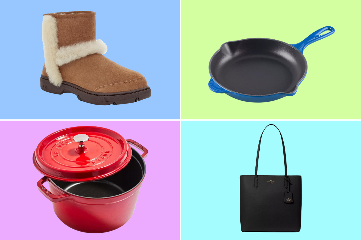 weekend sales: ugg boot, le creuset skillet, staub dutch oven, kate spade tote