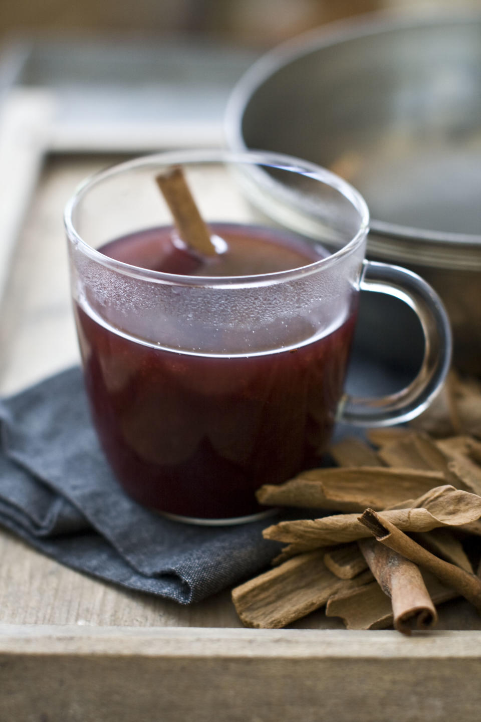 This Jan. 6, 2014 photo shows sbiten in Concord, N.H. Sbiten is a Russian mulled honey drink. Served warm, it is similar to mulled cider. (AP Photo/Matthew Mead)