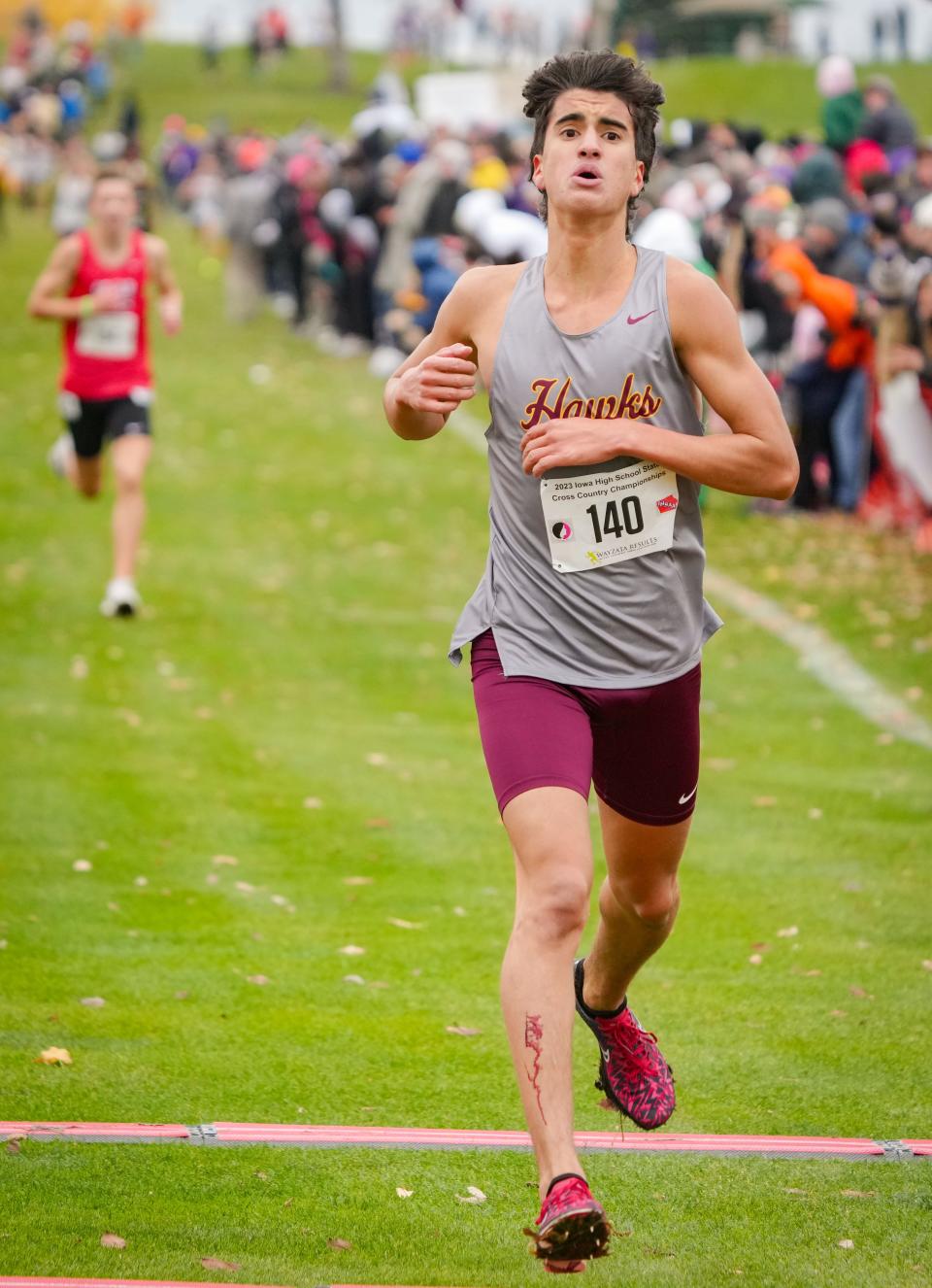 Ethan Zuber of Ankeny won the Class 4A state title in 2023.