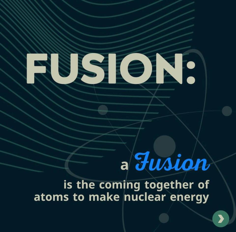 A fusion is the coming together of atoms to make nuclear energy, says Tri Town Get Down. Courtesy: Tri Town Get Down