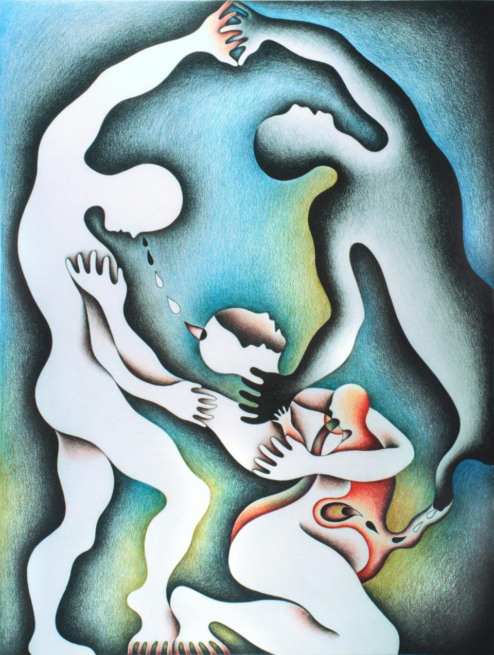 Judy Chicago's Wrestling with the Shadow for Her Life from Shadow Drawings (1982)