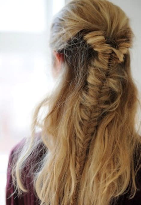 Half Fishtail Braid 