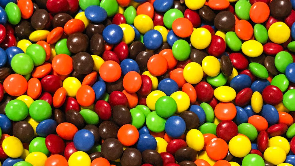 colorful assortment of m and ms