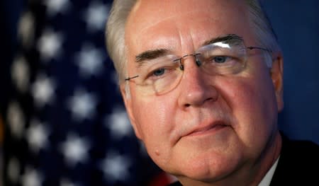 FILE PHOTO: Tom Price speaks about flu vaccinations in Washington