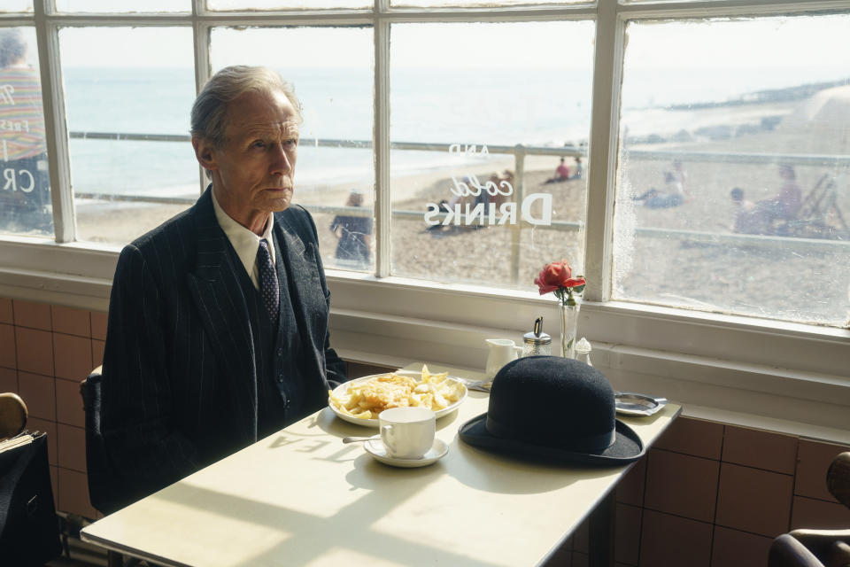 This image released by Sony Pictures Classics shows Bill Nighy in a scene from "Living." (Ross Ferguson/Sony Pictures Classics via AP)