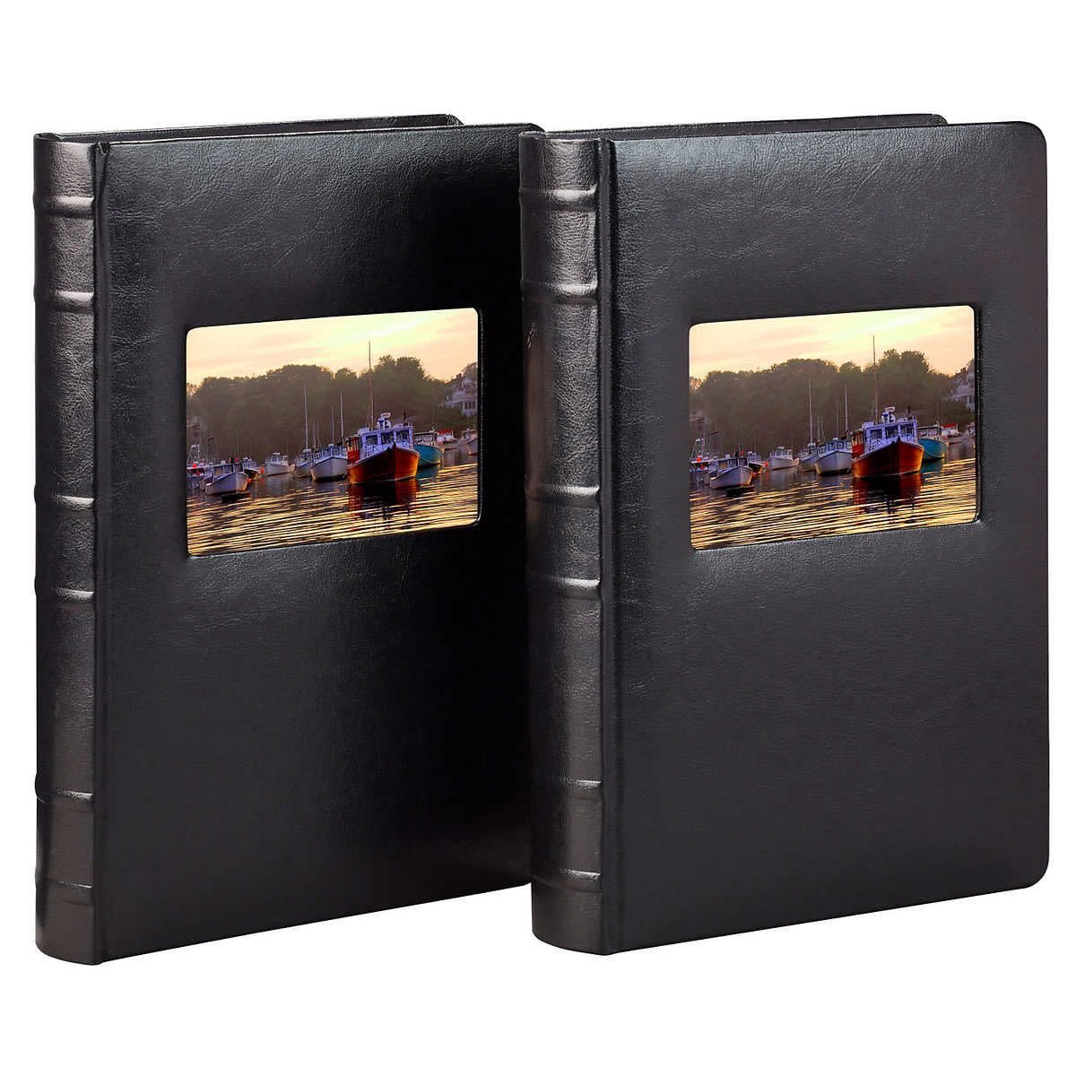 Old Town Bonded Leather Book-Bound Photo Albums