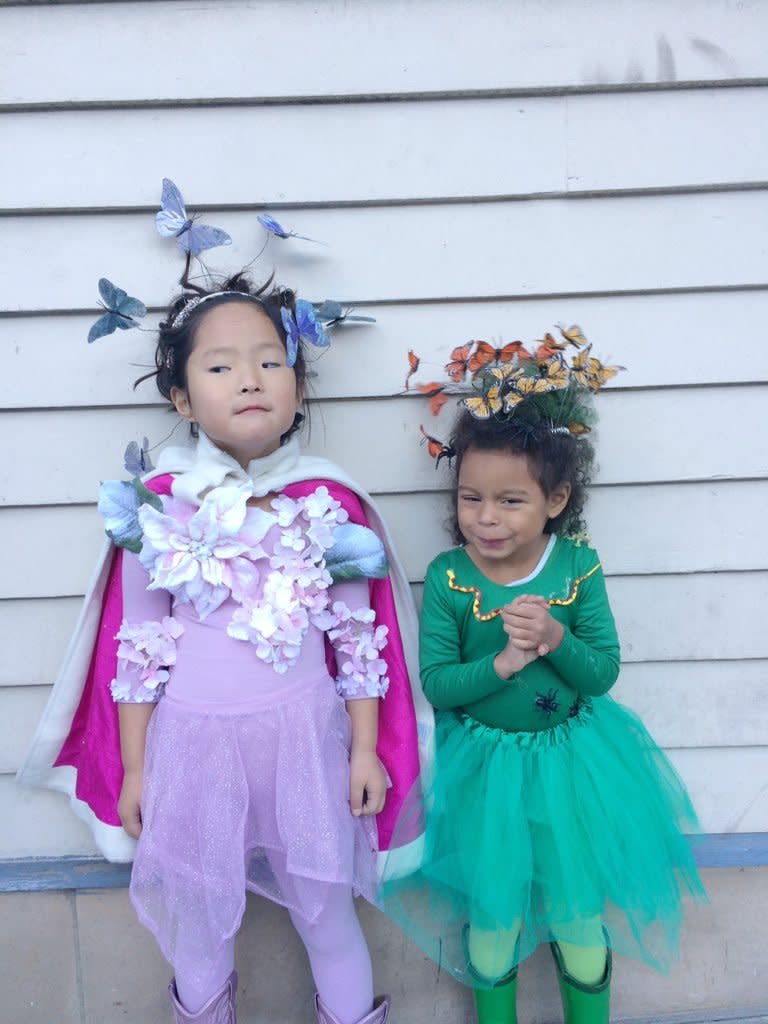 Katherine Heigl’s little ladies, Naleigh and Adalaide, embraced Mother Earth to go trick-or-treating. “My ladies embracing their Halloween characters! The regal winter garden fairy and the unpredictable Mother Nature!” the actress shared. (Twitter)