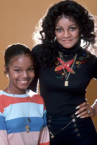 <p>Michael Ochs Archives/Getty</p> Janet Jackson and LaToya Jackson in 1978