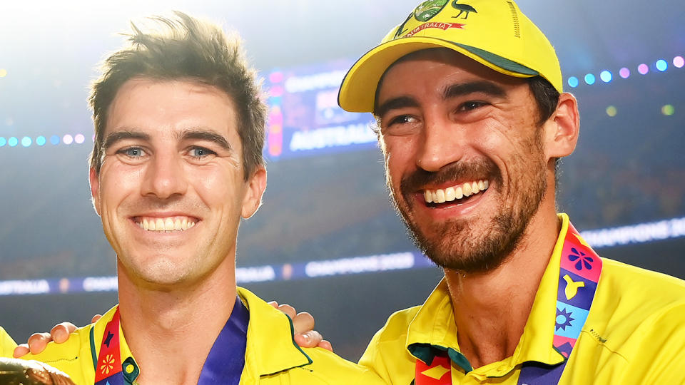 Pat Cummins and Mitchell Starc.