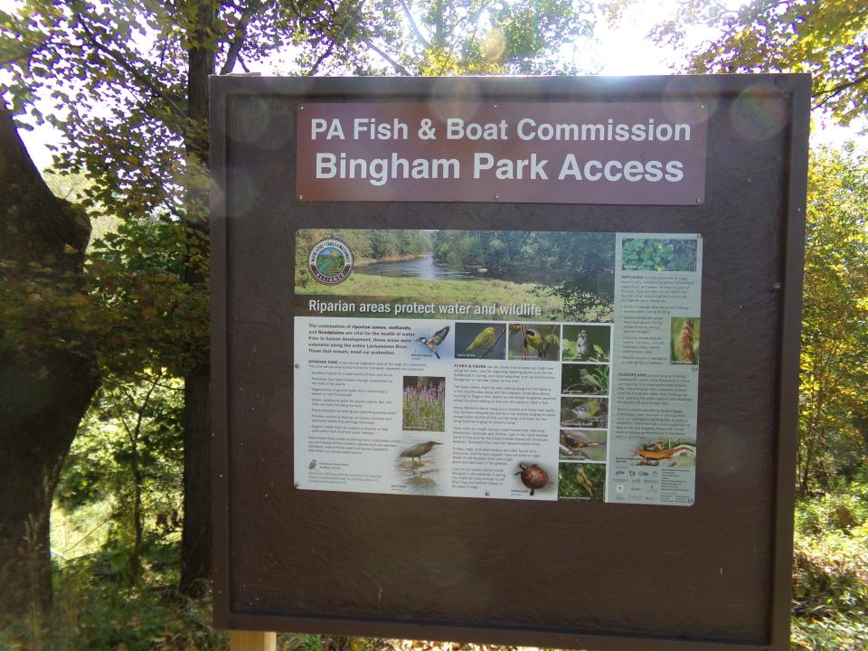 A Pennsylvania Fish & Boat Commission boating access was completed at the Lackawaxen River in Hawley Borough in 2020. The access is right off Park Place at Bingham Park. This is one of a few river accesses planned by Lackawaxen River Trails.