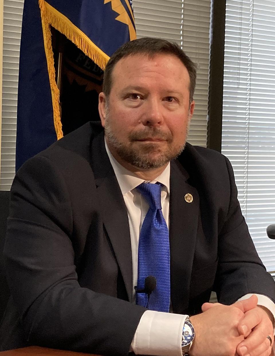 Jason T. Crouse is the new supervisory special agent for the FBI office in Erie, which is under the FBI office in Pittsburgh. The FBI made his appointment public on Oct. 27, when this photo was taken at the FBI office on State Street in Erie