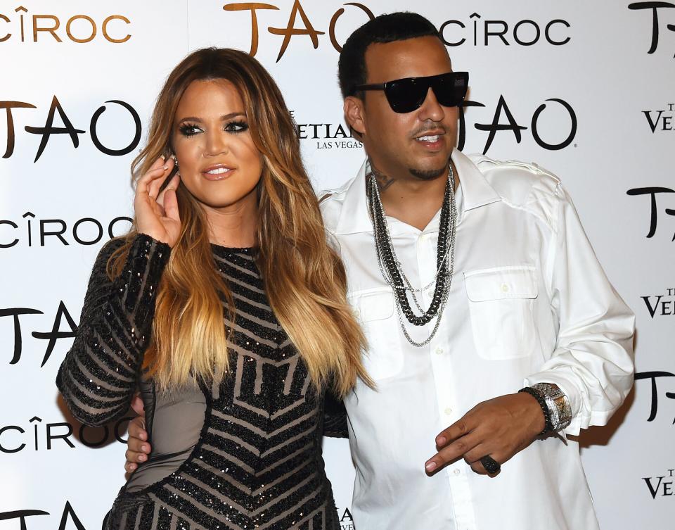 Khloe Kardashian (L) and rapper French Montana arrive at the Tao Nightclub at The Venetian Las Vegas to celebrate her birthday on July 4, 2014 in Las Vegas, Nevada. Kardashian turned 30 on June 27