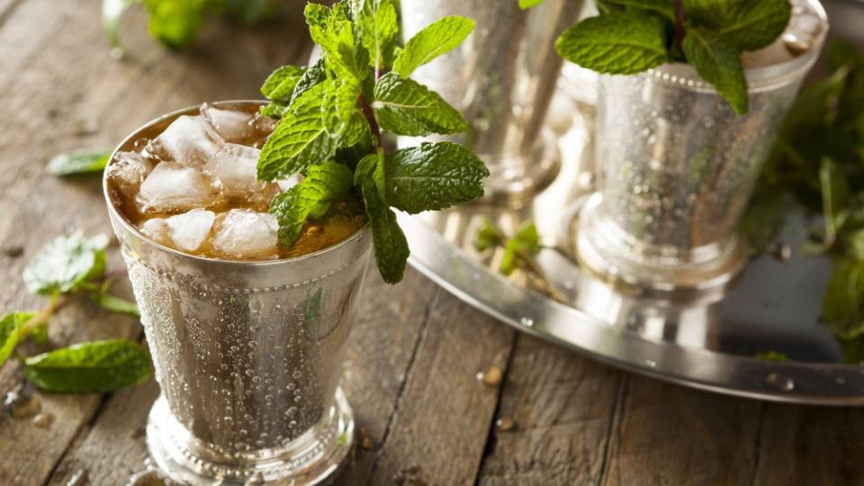 Refreshing Cold Mint Julep for the Derby