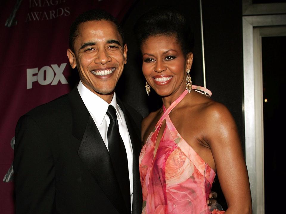 Barack and Michelle Obama in 2005