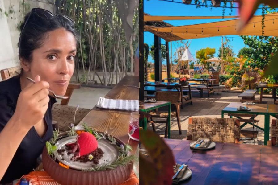 Salma Hayek visita restaurante del chef tijuanense Javier Plascencia en Baja California Sur