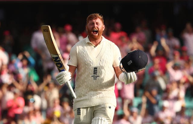 Bairstow lets the emotion show after reaching a superb century.