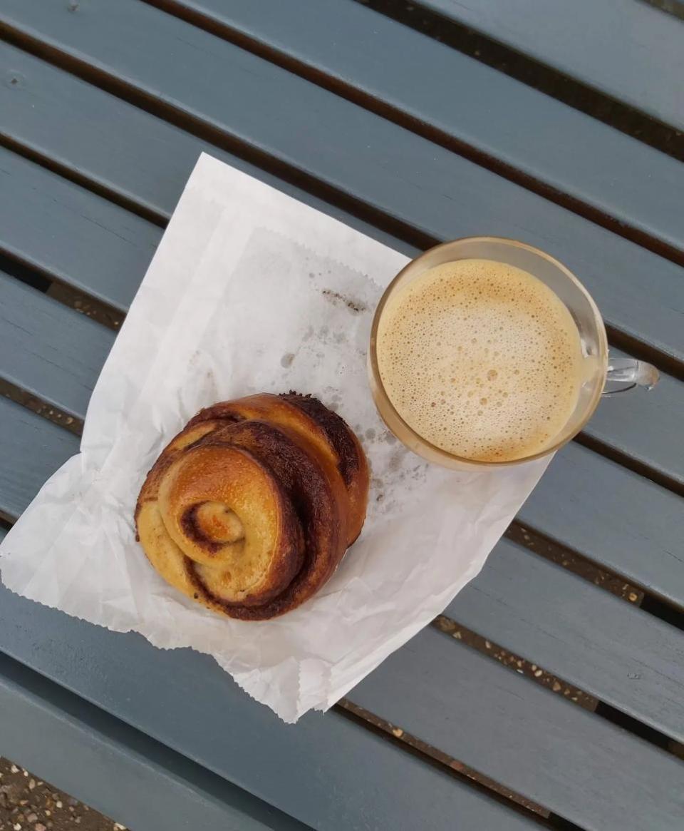 Eastern Daily Press: A Danish bun and a coffee from Harrow and Fearn 