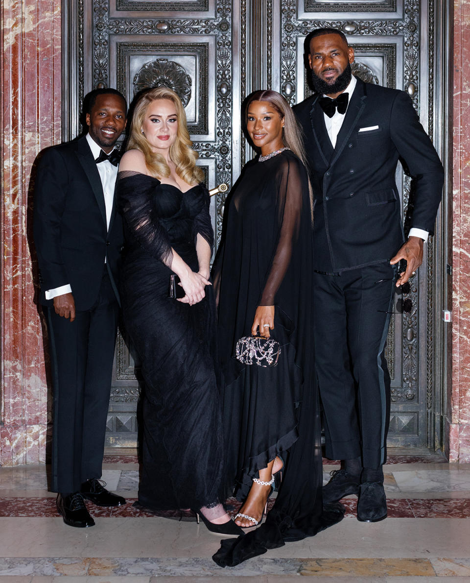 <p>Power couple <a href="https://people.com/style/adele-boyfriend-rich-paul-glamorous-date-night-at-kevin-love-kate-bock-wedding-photo/" rel="nofollow noopener" target="_blank" data-ylk="slk:Rich Paul and Adele;elm:context_link;itc:0;sec:content-canvas" class="link ">Rich Paul and Adele</a> joined Love's former Cavaliers teammate LeBron James and his wife Savannah at the beautiful wedding — and they adhered to the black-and-white dress code.. </p> <p>"We wanted to do an old-school NYC, black and white, Gatsby-inspired ball," Love and Bock tell PEOPLE. "We thought it was chic, timeless and elegant." </p>