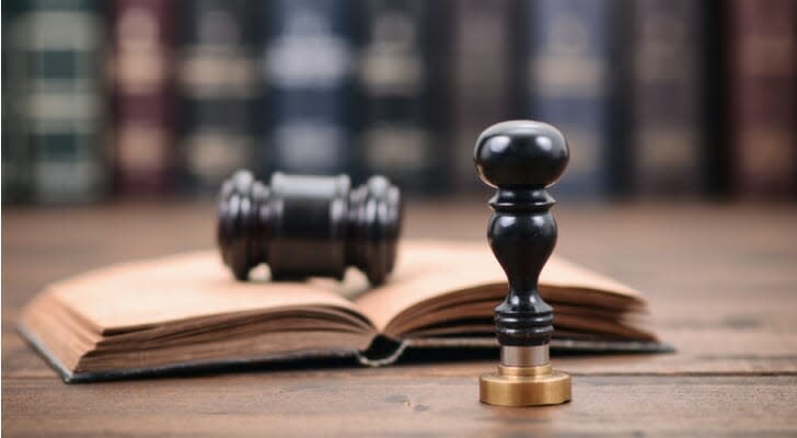 Notary seal and gavel