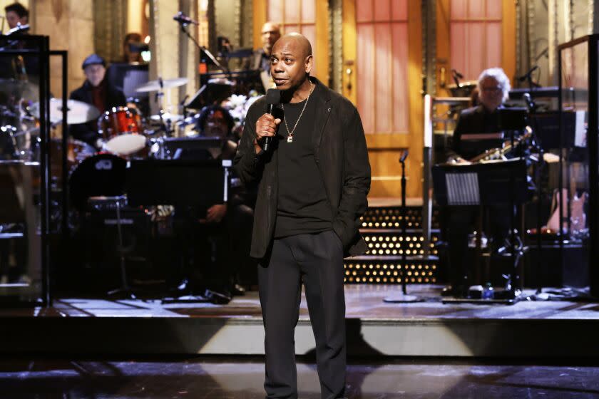 SATURDAY NIGHT LIVE -- Dave Chappelle, Black Star Episode 1832 -- Pictured: Host Dave Chappelle during the Live House of Dragon Intro sketch on Saturday, November 12, 2022 -- (Photo by: Will Heath/NBC via Getty Images)