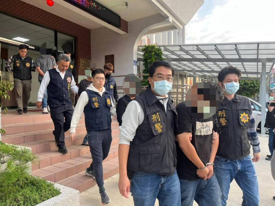 中打將洪嫌等6人移送，檢察官全數聲押，昨日法院裁定准押。（警方提供）