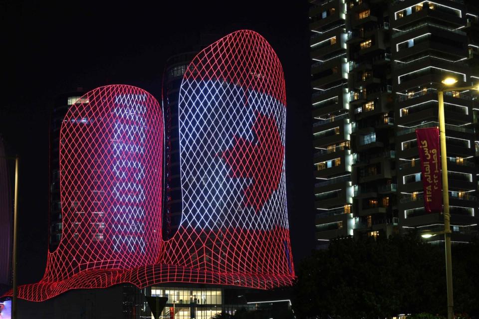 The Century Marina Hotel in Lusail, where the Canadian national team are staying (Giuseppe Cacace/AFP via Getty Images)