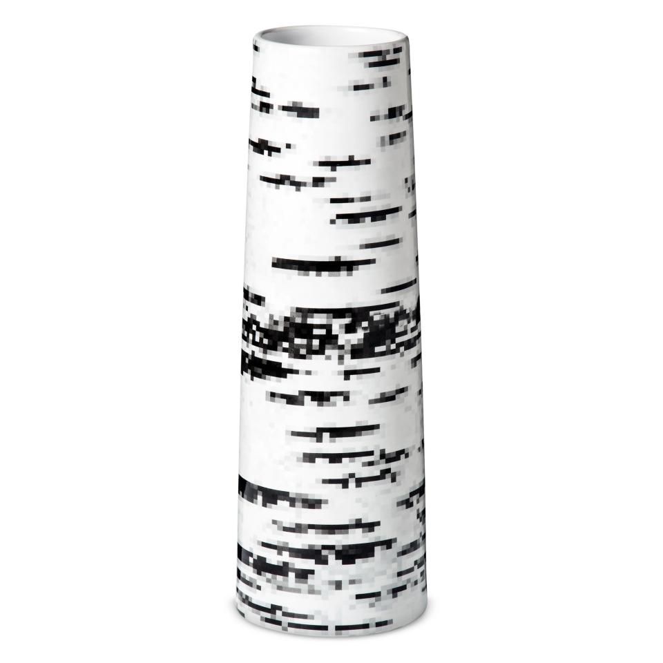 Stoneware bark vase large, $29.99