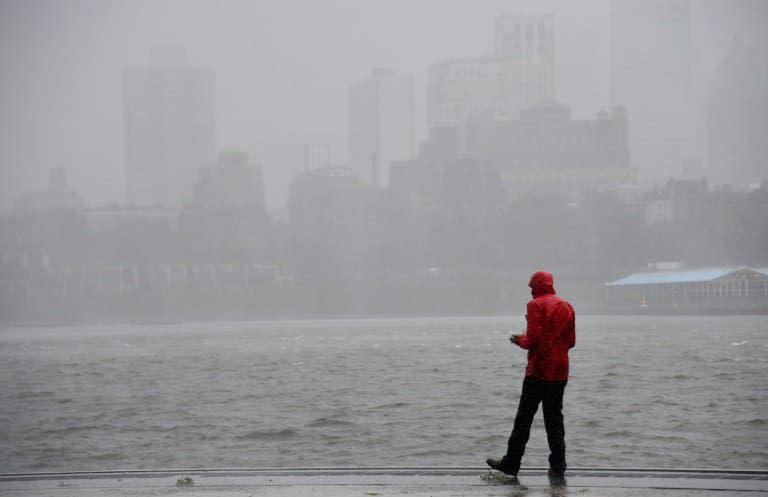 La tempête Isaias s'est abattue sur la ville de New York, le 4 août 2020. - Angela Weiss © 2019 AFP