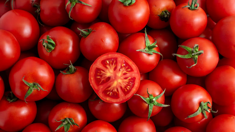 Ripe red tomatoes