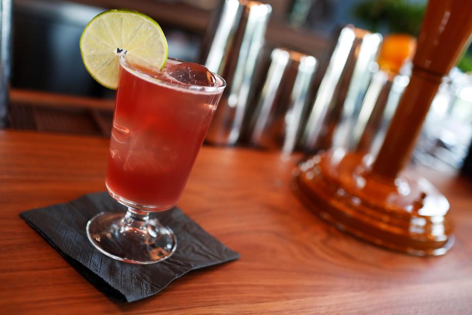 A Excitable Boy cocktail at the newly opened Nighthawks Lounge on Tracy Street in Athens, Ga., on Friday, Aug. 4, 2023.