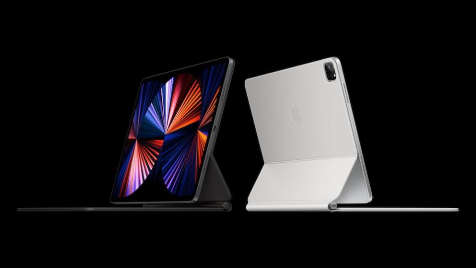 The highlight of the iPad Pro update is the new Liquid Retina XDR screen on the 12.9-inch model . — Picture courtesy of Apple