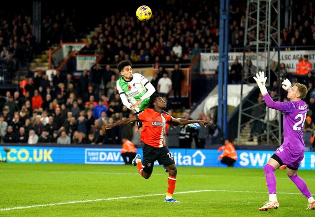 Luton Town v Liverpool – Premier League – Kenilworth Road