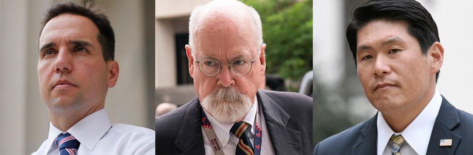 Special Counsels left to right: Jack Smith, John Durham, and Robert Hur.