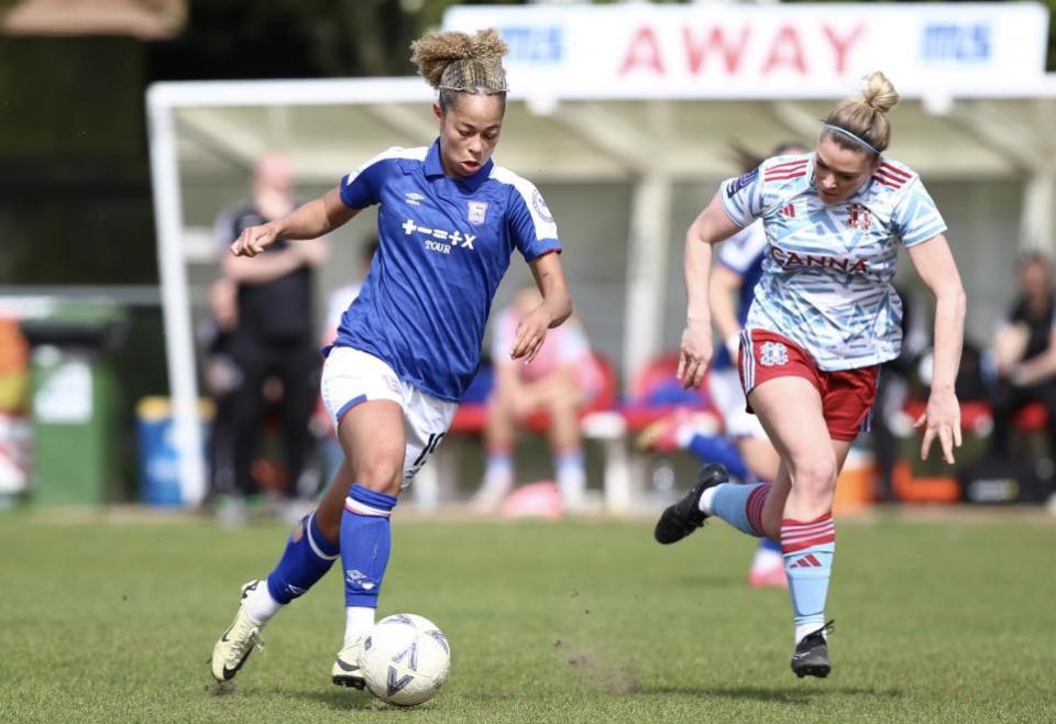 East Anglian Daily Times: Lenna Gunning-Williams on the ball for Town