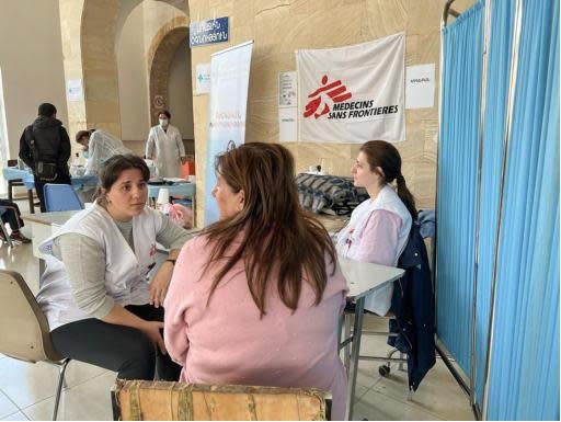 ▲無國界醫生醫療小隊在亞美尼亞南部的葛利斯市（Goris）提供心理健康問診和心理急救照護。
