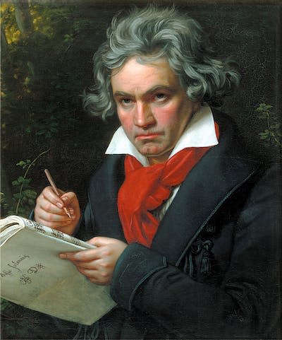 Beethoven lived from 1770 to 1827. Wikimedia