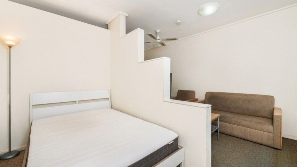 Inside the Melbourne rental property available for under $400 per week.