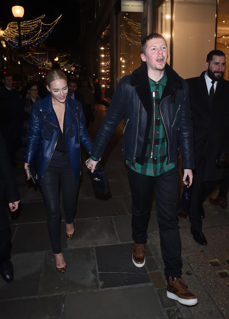 Professor Green steps out with Fae Williams. Copyright: [Wenn]