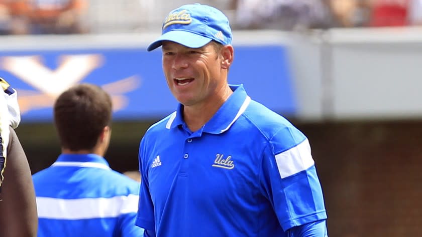UCLA Coach Jim Mora says defensive lineman Kenny Clark had a great game in Saturday's victory over Virginia.