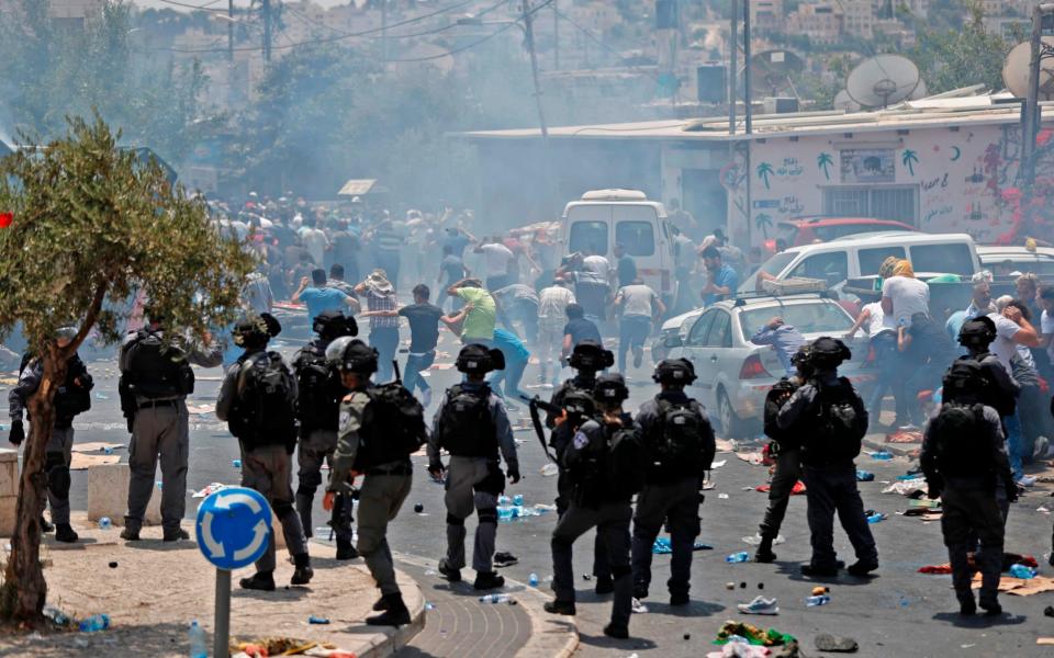 The clashes took place in Jerusalem and the occupied West Bank - Credit: AFP PHOTO / Ahmad GHARABLIAHMAD GHARABLI/AFP/Getty Images