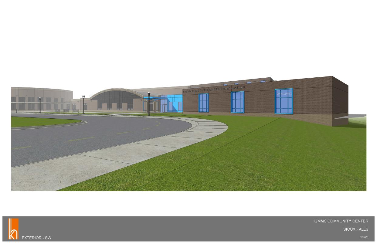 A rendering of what the Boys & Girls Clubs of the Sioux Empire addition to George McGovern Middle School could look like.