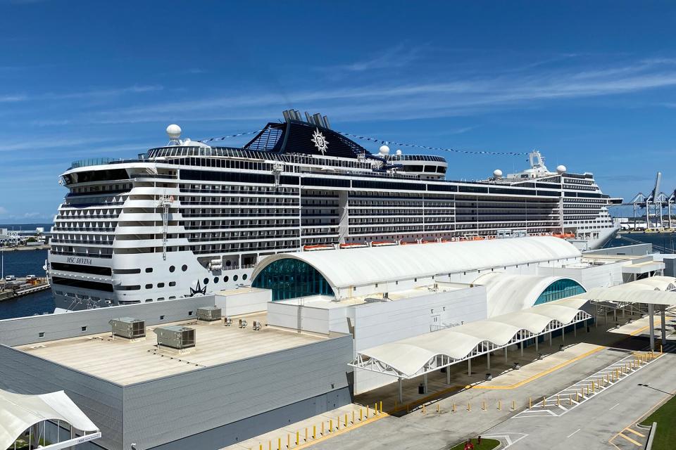 The MSC Divina at Port Canaveral