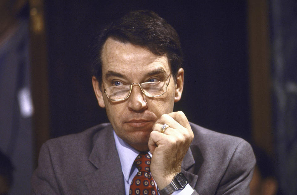 Sen. Chuck Grassley at a Senate Budget Committee hearing in 1985. (Photo: Terry Ashe/Life Images Collection/Getty Images)