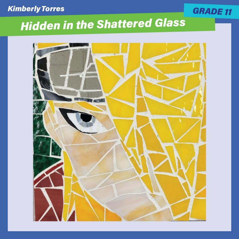 "Hidden in the Shattered Glass" by Cathedral City High School junior Kimberly Torres won an award for quality craftsmanship at the 2nd Annual Riverside County Office of Education Fine Arts Spectacular.