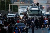 Banned demonstration in Paris in memory of Adama Traore in Paris