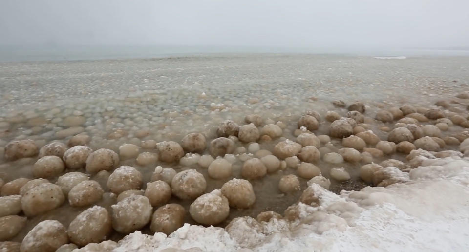 El lago Michigan, en los estados Unidos, registró un fenómeno similar en 2014. (Crédito: Youtube/Paul May)